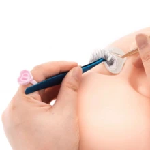100 chiếc cốc keo dán mi dạng vòng tròn dạng quạt hình xăm đựng keo dán cốc hoa nhà cung cấp nối mi - Nhiều màu - Xem 4