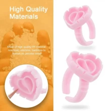 100 chiếc cốc keo dán mi dạng vòng tròn dạng quạt hình xăm đựng keo dán cốc hoa nhà cung cấp nối mi - Nhiều màu - Xem 6