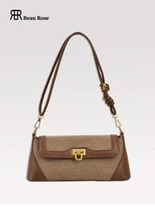 2025 Nova Bolsa Baguette Simples Retro Francesa, Ideal Para Mulheres Maduras, Adequada Para Namoro, Compras, Trabalho e Combinação Diária