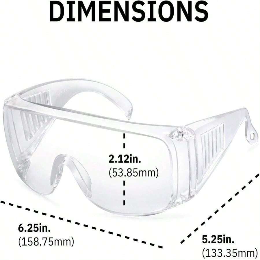 Safety Goggle Glasses Clear Safety Goggles AntiFog Protective