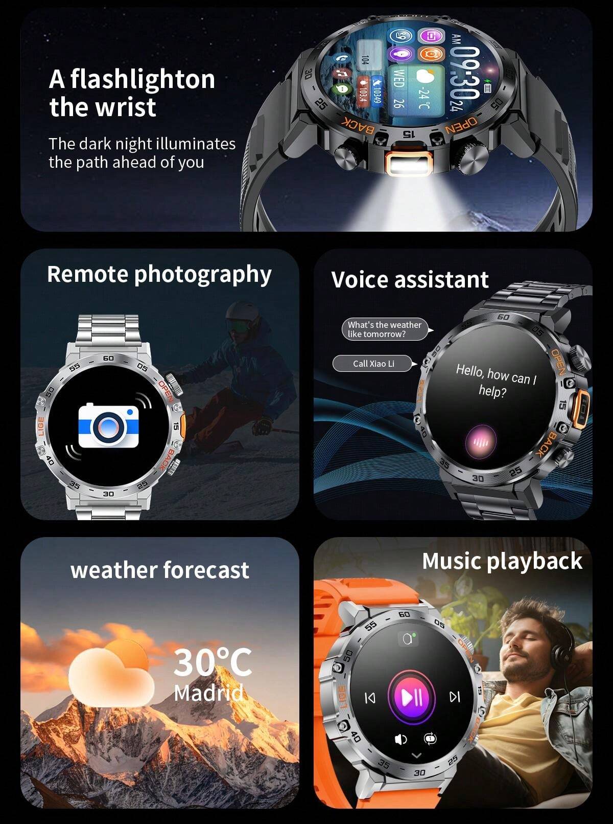 LIGE LIGE's New Smart Watch With 100+ Sports Modes, Smart Camera, Alarm