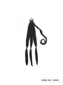 DIY Ponytail Extensions Synthetic Boxing Braids Ponytail Hair Rope For Women High Temperature Fiber Black Brown Ponytail - Multicolor - View 16