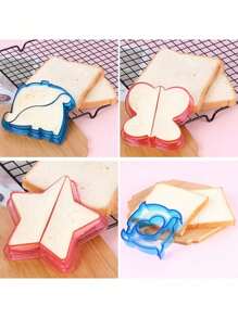 1pc Sandwich Cutter, DIY Sandwich Maker, Cute Animal Pattern Sandwich Bread Pancake Maker Cookie Shapes Molds - Multicolor - View 9