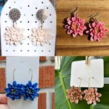 1 pieza Molde de silicona con diseño floral 3D en forma, moldes de flores de loto y margarita hechos a mano, ideal para hacer colgantes de resina, aretes, encantos para llaveros, accesorios de joyería DIY, jabón, velas aromáticas, yeso, resina y arcilla polimérica, de fácil desmoldeo, suministros de decoración para el hogar, regalos para bodas, graduaciones, cumpleaños, fiestas y festivales
