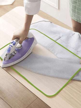 1pc Heat Resistant Cloth For Ironing, Protect Clothes From Hot Irons, High Temperature Resistant Fabric Anti-Scorching Ironing Cloth Pad,Random Protective Ironing Cloth High Temperature Board Press Mesh Insulation Pad Guard Protection Clothing Home Accessories,Color Random