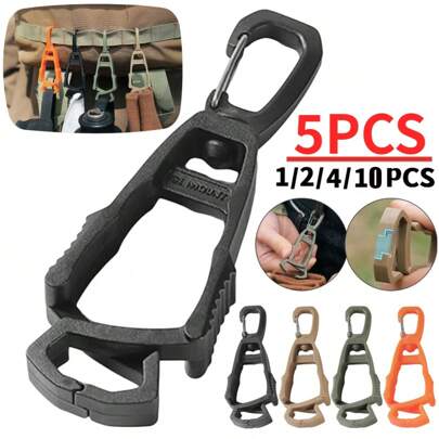 Multi-Functional Outdoor Utility Hook, Glove Clip, Clothes Hanger, Glove Rack, Plastic Work Glove Clip, Work Glove Guard, Multi-Tool, Glove/Bottle/Key/Hat Clip For Hiking Camping Hunting Accessories