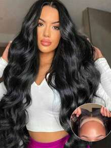 34 Inch 13x4 Body Wave Lace Front Wigs Human Hair For Women 150% Density Lace Front Wigs Human Hair Pre Plucked With Baby Hair Natural Hairline Brazilian Virgin Glueless Human Hair Wigs Wigs For Women Human Hair Wigs (8-34 Inch) - Natural & Black - View 1