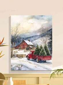 1 套圣诞树个性化 DIY 数字绘画套件，用于卧室装饰和艺术墙面装饰的艺术绘画套装，简单有趣的绘画方法，实现您的绘画梦想，送给朋友的完美礼物，尺寸：40*50CM - 綠色 - 查看 3