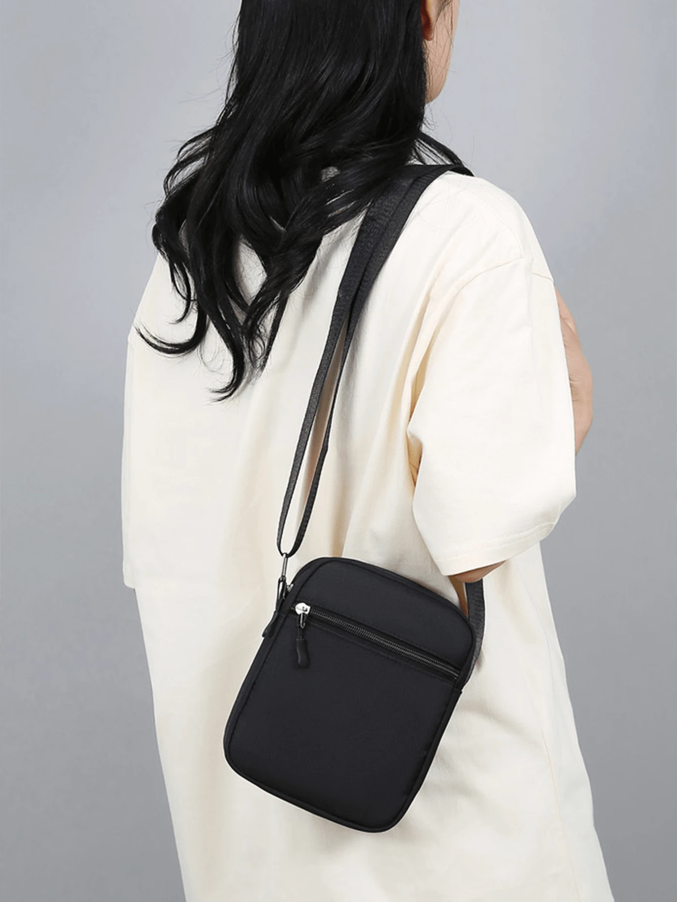 Large Capacity Crossbody Bag Oxford Cloth Waterproof Coin Purse