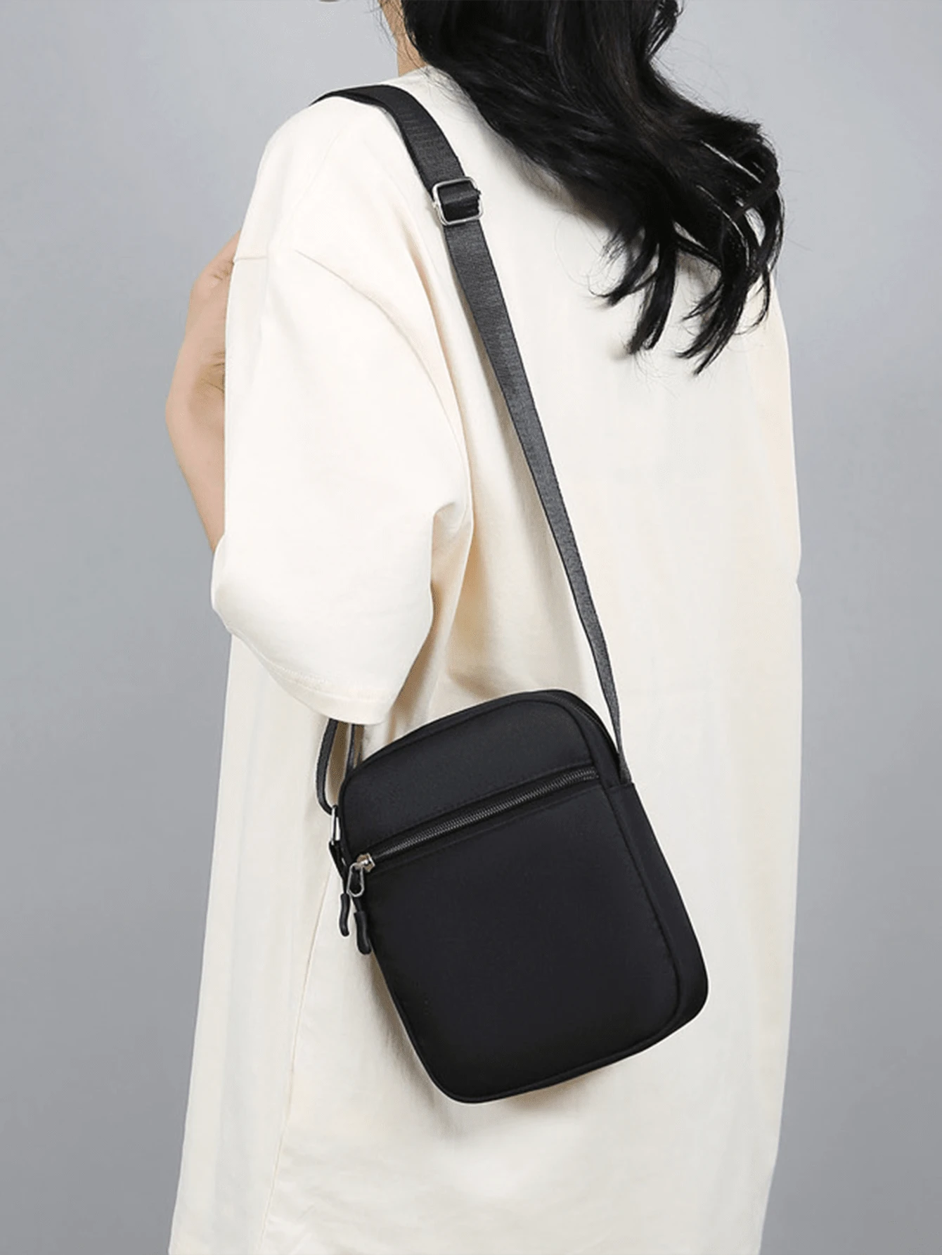 Large Capacity Crossbody Bag Oxford Cloth Waterproof Coin Purse