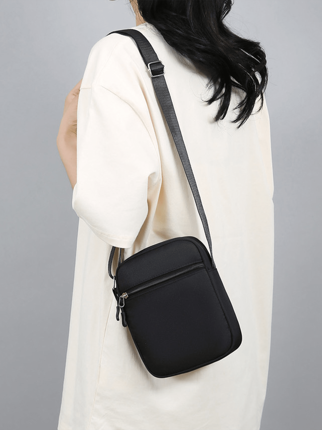 Large Capacity Crossbody Bag Oxford Cloth Waterproof Coin Purse