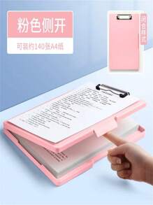 A4 Plastic Folder With Low Profile Nursing Foldable For Office Work, 9.5 X 13.5 Inches - Clear - View 5