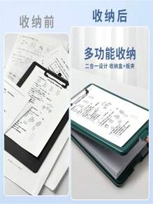 A4 Plastic Folder With Low Profile Nursing Foldable For Office Work, 9.5 X 13.5 Inches - Clear - View 6