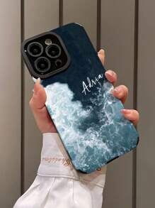 1PC Customized Cell Phone Case - Customizable With Letters, Names, Nicknames; Compatible With Iphone And Phones; Vertical Stripes PU Leather, Anti-Fall, Scratch-Resistant, Anti-Fingerprint TPU Soft Protective Shell; A Sensible Choice For Personal, Partner, Family, Friend, Bestie, Birthday, Anniversary Gift - Black - View 3