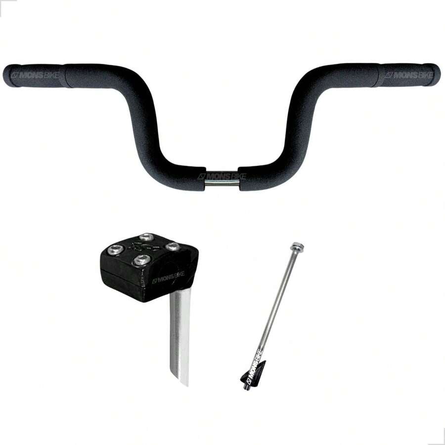 Motorcycle Type High Bike Handlebar Kit + Foam + Table Support - 黑色 - 查看 1