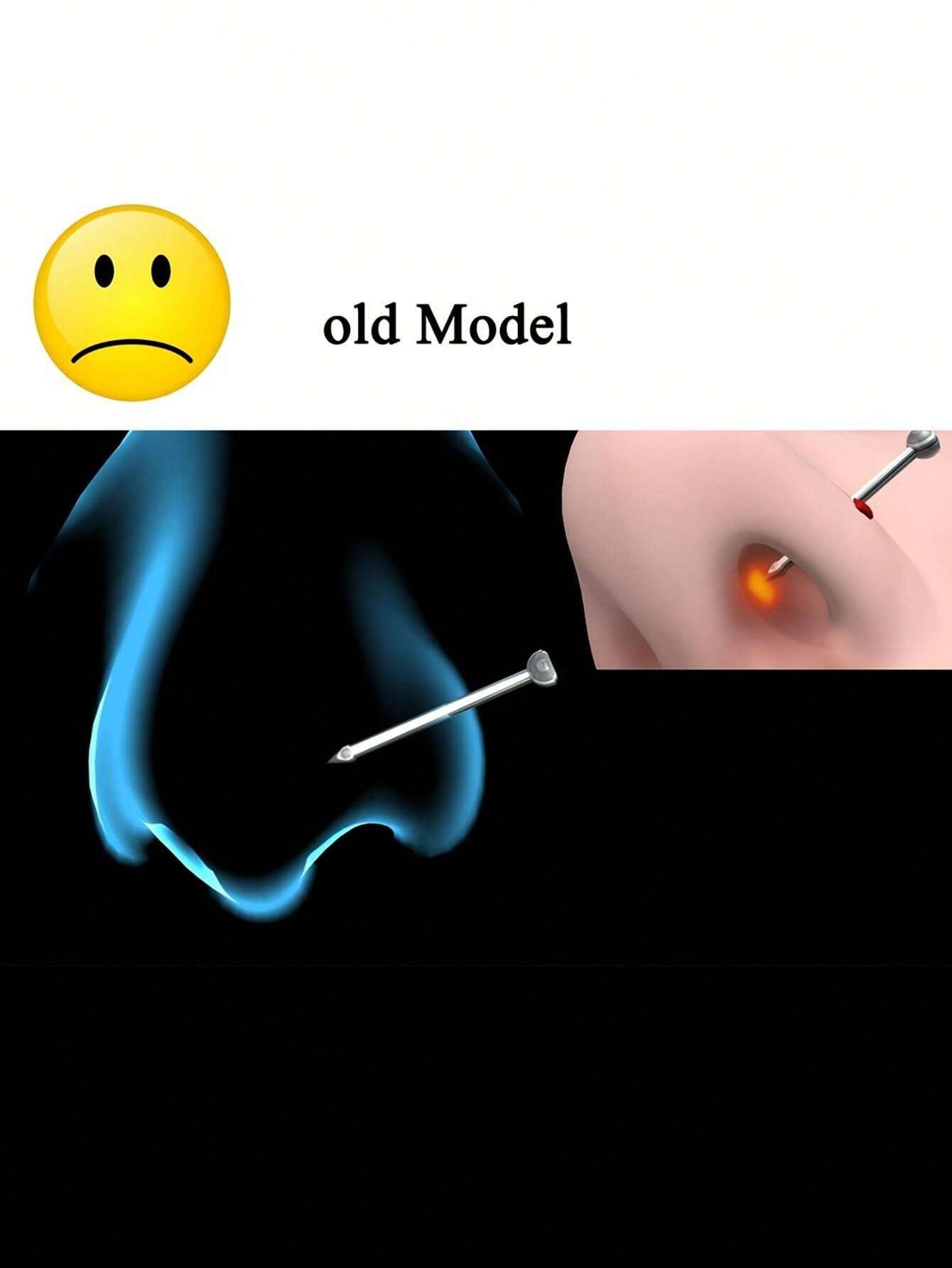 1 Unit Disposable Safe Sterile Nose Piercing Unit, Gem Nose Studs New