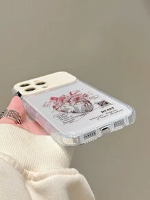 TPU镜面元素1件装透明TPU彩色心形手机壳带镜面支架，兼容 11、12、13、14、12 Pro Max、13 Pro Max、14 Pro Max、15、15 Pro、15 Pro Max、16、16 Pro、16 Pro Max，生日礼物 - 彩色 - 查看 7