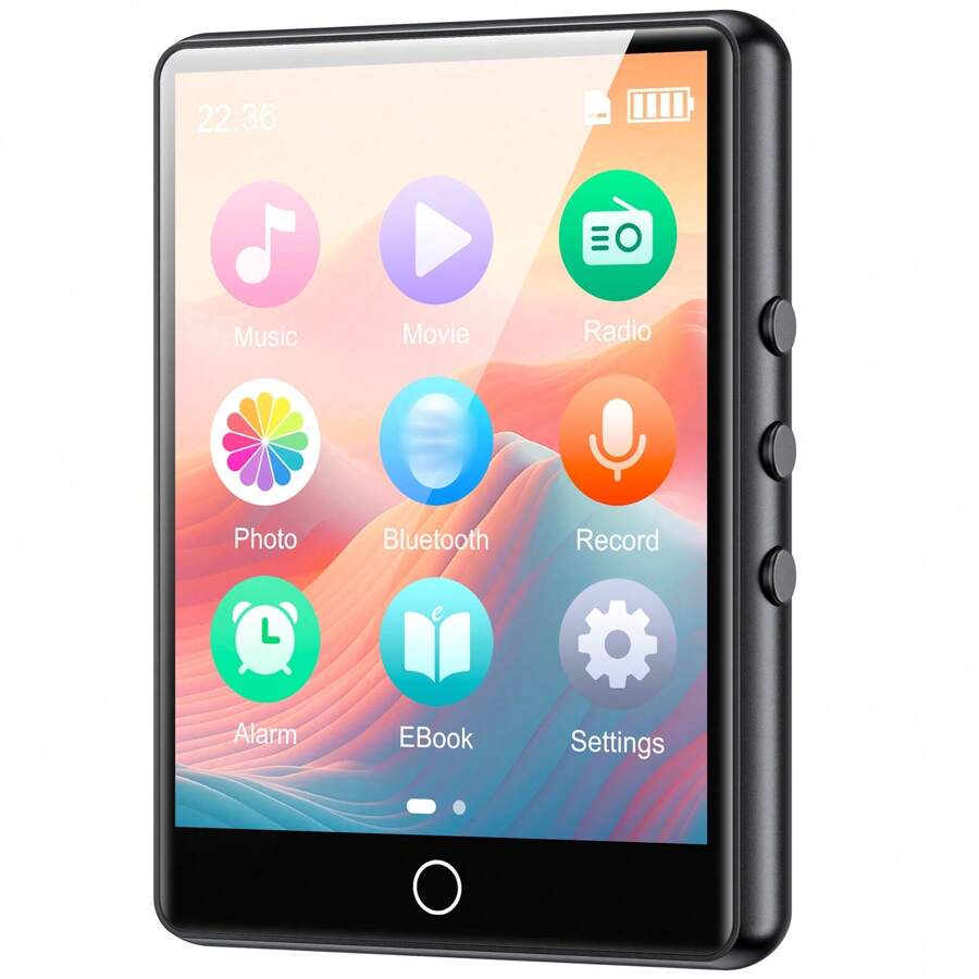 64G MP3/MP4 Player With Bluetooth 5.3, Oilsky-D26  2.8" Full Touch Screen,Up To 128GB - Black - View 1