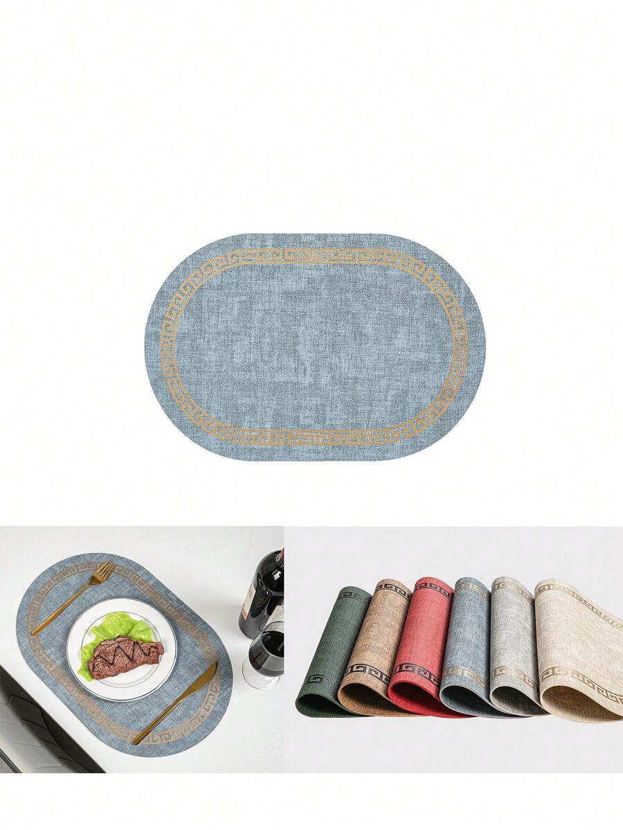 PVC Placemats, Non-Slip Heat-Resistant Washable Placemats, Suitable For Home, Restaurant, Hotel. Perfect Gift For Friends - Multicolor - View 1