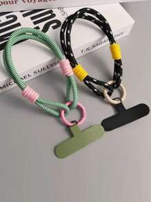 1 dây đeo cổ tay bằng nylon sáng bóng cho điện thoại, dây treo điện thoại chống mất - Nhiều màu - Xem 5