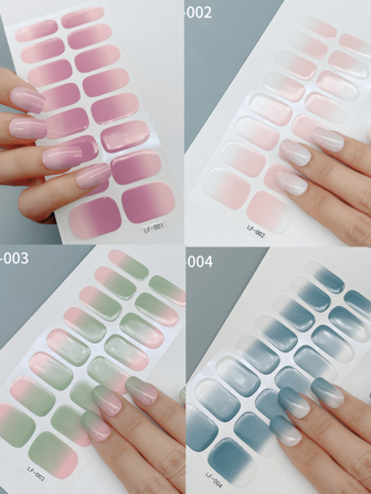 1st LF Series Gradient Nail Sticker, Tunn & Långvarig, Gradient Whitening, Gör-det-själv-dekorera fingernaglar, Självhäftande Heltäckande Nagelklistermärke, Holiday Decor, Party Decor, Scen Decor, New Year Decor, Alla hjärtans dag Decor, Daglig Decor, Holiday Present , Födelsedagspresent, den perfekta presenten till din älskade