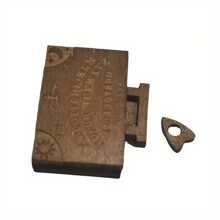 带有占卜字母的迷你灵魂抽屉、木制工艺家居装饰、家庭新奇书签礼物、缓解压力的装饰品 - 混色木材。 - 摩卡棕 - 查看 2