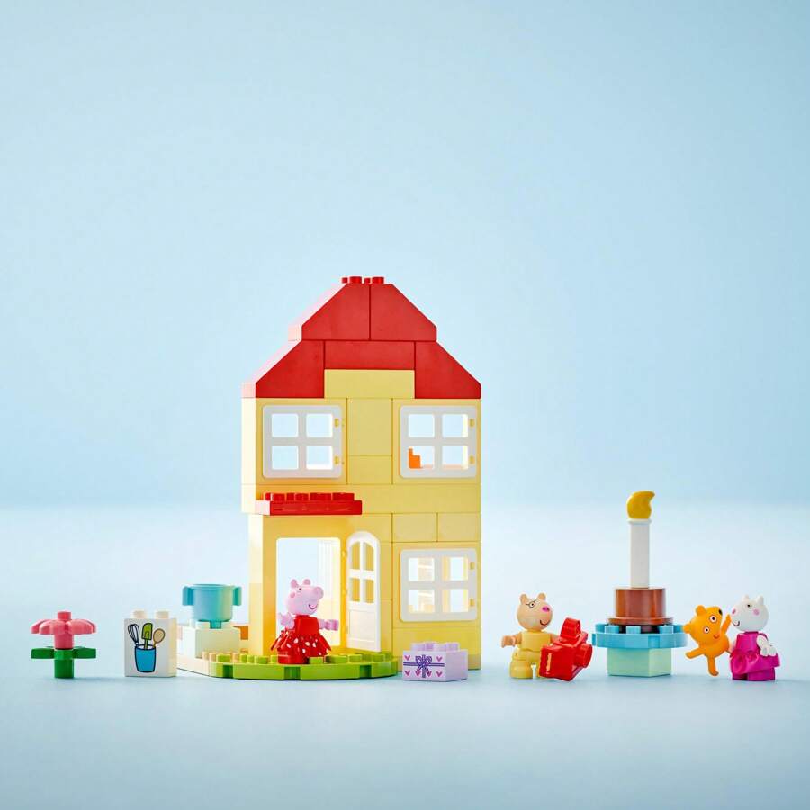 LEGO Birthday House Playset With 3 Animal Figures, Educational Toy For