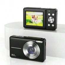 2024 New 44MP Digital Camera With Auto Focus, 16x Digital Zoom, 1080P FHD Vlogging Video Recording, Image Stabilization, Compact Design Suitable For Boys, Girls, Teenagers, Students, Elderly, Comes With 32GB Memory Card - Black - View 4