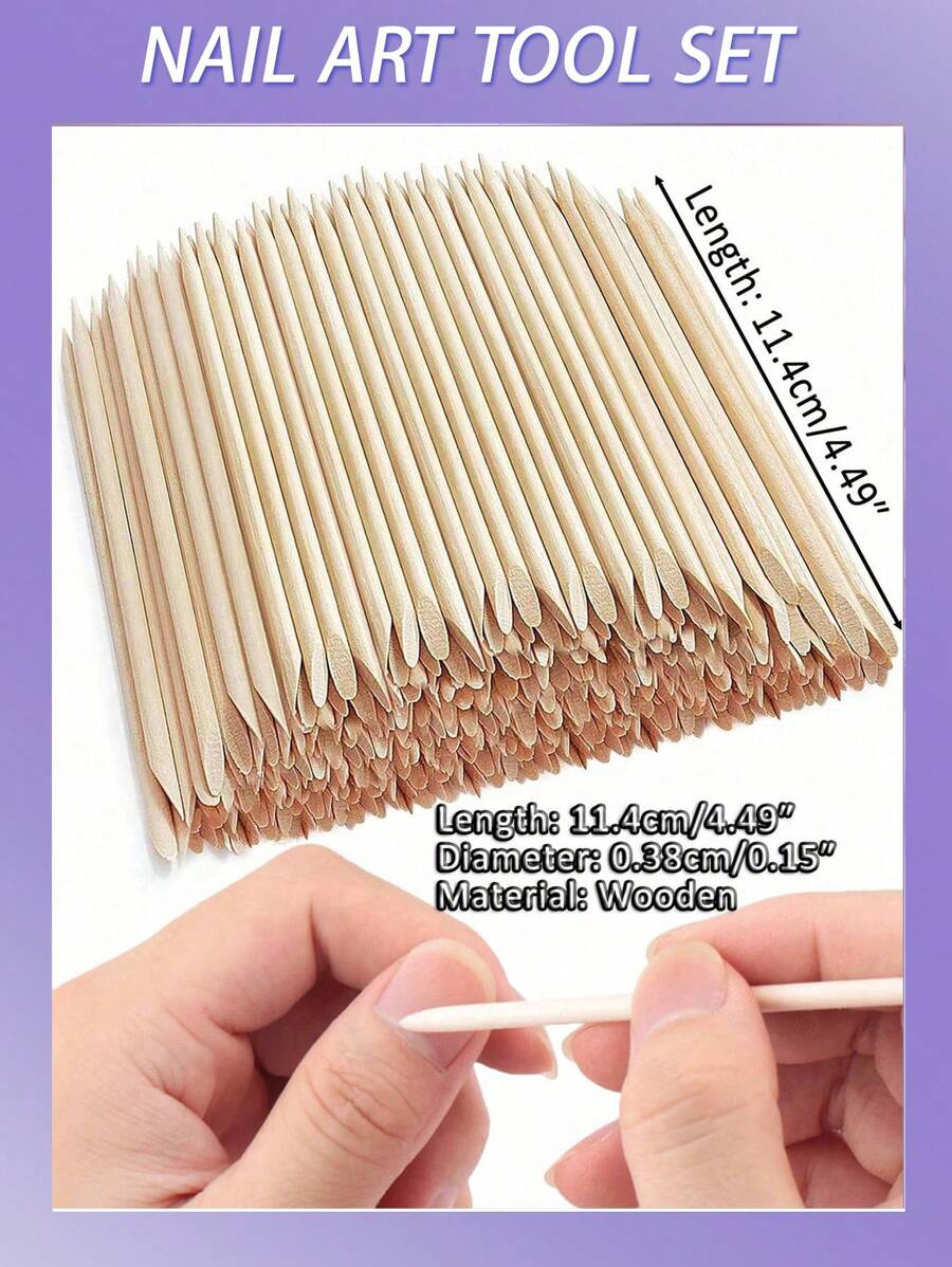 Nail Bar For Pushing Cuticles And Nail Cleaning, Suitable For Nail