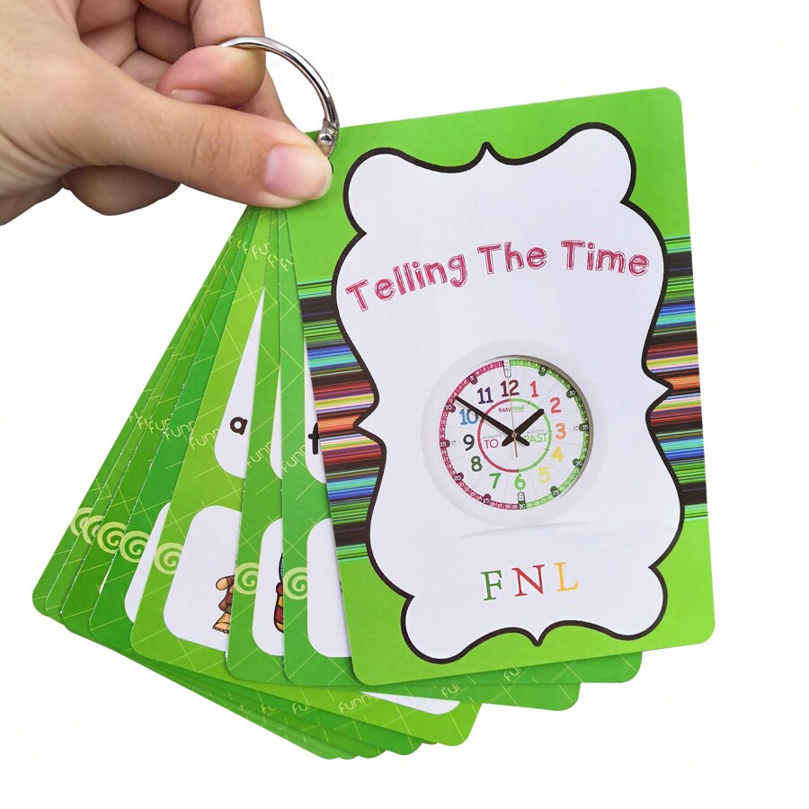 11 Analog Clocks Telling Time Flashcards Educational Learning Toys