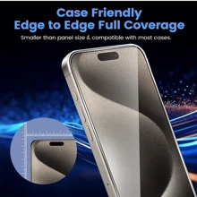 3pcs Apple Series Ultra High Definition Tempered Glass Screen Protectors, Compatible With Iphone 16/16 Plus/16 Pro/16 Pro Max/15/15 Pro/15 Pro Max/15 Plus/14/14 Pro/14 Plus/14 Pro Max/13/13 Pro/13 Mini/13 Pro Max/12/12 Pro/12 Pro Max/12 Mini/11/11 Pro/11 Pro Max/Pro Max, 9H Hardness Anti-Scratch And Anti-Fingerprint - Clear - View 5