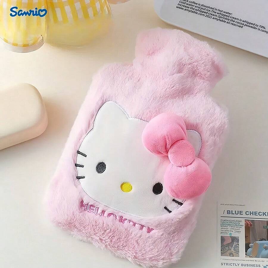 DOBBLE New Winter WaterFilled Hot Water Bottle, Cute Cartoon BigEared Dog Hot Water 1000ml