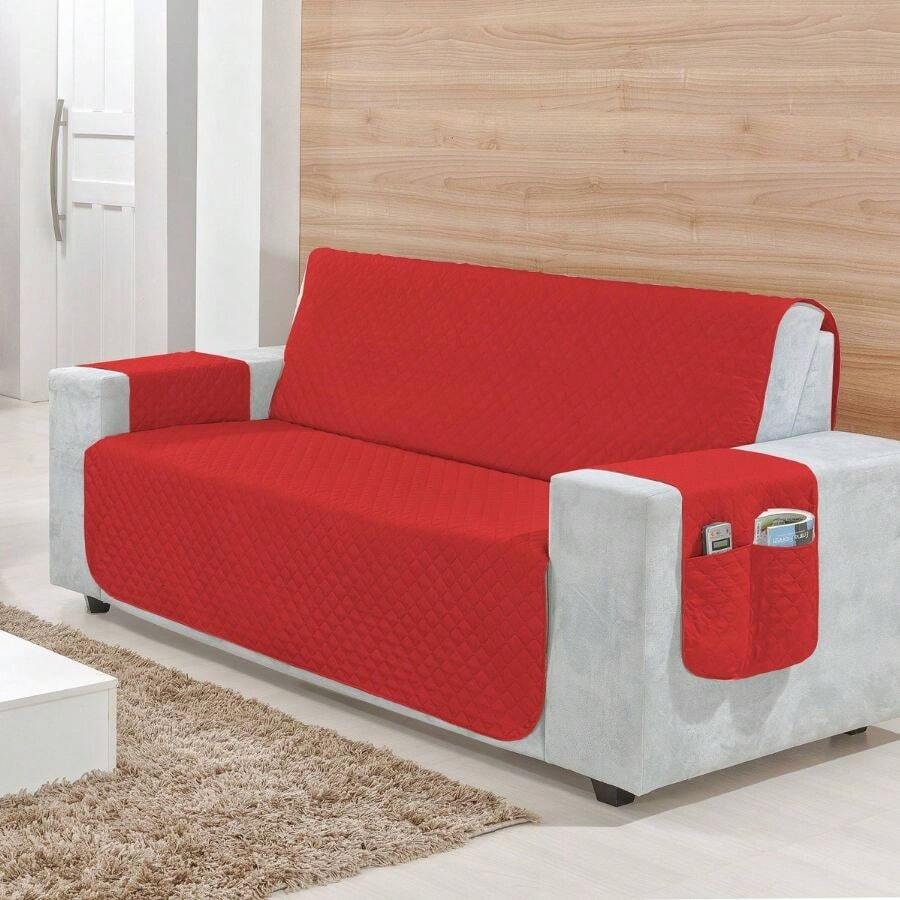 Casa Viva Rita 2-Seater Sofa Protector Sofa Decoration, Sofa Cover - 紅色 - 查看 1
