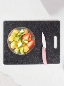 1PC大理石砧板加厚砧板切肉板厨房准备板熟食/生食分离家用水果砧板准备板塑料砧板，家庭切菜水果厨房用品 - 彩色 - 查看 10