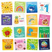 60pcs Lunch Box Notes For Students Cute Motivational And Inspirational Thinking Of You Cards For Boy's And Girl's Lunchbox - Multicolor - View 2