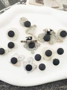 16PCS Ballet Girl Shoe Charms ABS Bling Buckles Decorations DIY Rhinestone Umbrella Pins Clog Accessories Decor Fit Women Lady Adults Sandals Hole Garden Shoes Bubble Slides Slippers Beach Bag Xmas Halloween Birthday Party Gifts (Shoes Not Included)