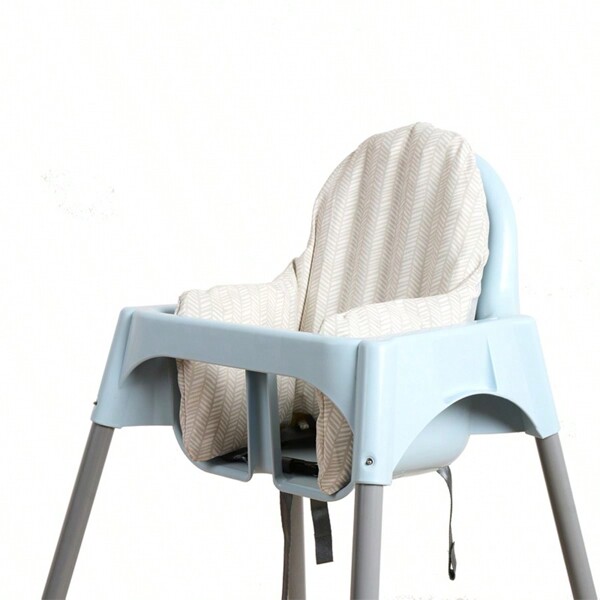 1pc Baby High Chair Cushion Cover With Cushion Insert, Growth Chair With Backrest Pad