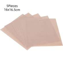 5 件装不粘可重复使用烤面包袋烤面包三明治袋烤奶酪烤面包袋可重复使用的食物袋不粘可洗特氟龙耐热烤面包袋可重复使用无麸质零食储存袋用于烤面包三明治 - 米色 - 查看 14