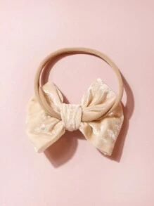 6 件装天鹅绒蝴蝶婴儿弹力发带，适合日常佩戴，适合男孩和女孩的礼物 - 彩色 - 查看 6