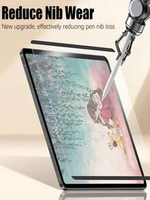 1pc Magnetic Attraction Paper-Like Film Tablet Screen Protector Compatible With IPad 5th/6th/7th/8th/9th/10th/11th Air Pro 11inch 12.9inch 10.2inch/Compatible With Samsung Galaxy/Redmi//Microsoft/, No Bubbles, Easy To Stick, Adheres To The Screen, Prevents Scratches, And Has A Smooth And Frosted Feel Removable Magnetic Matte Film (Not Glass) Waterproof Shockproof Anti-Fall Anti-Fall Scratch Resistant Anti-Fingerprint Full Cover - Matte - View 5