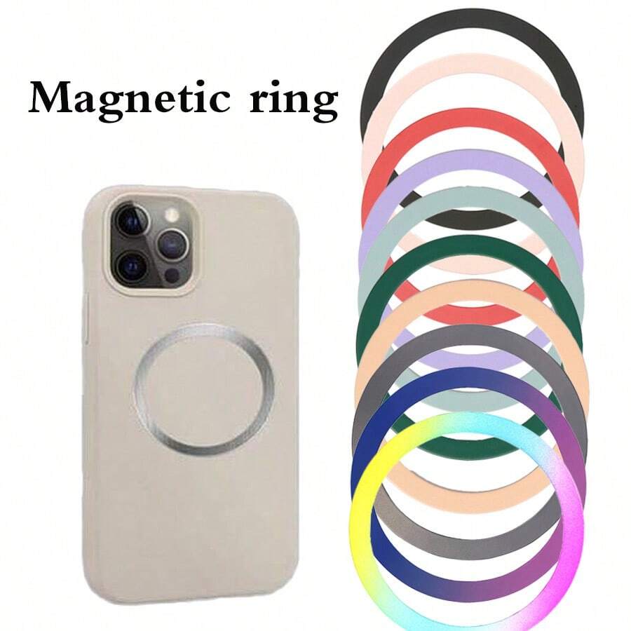 1PC Magnet Sticker Magnetic Adapter Ring Compatible With Magnetic Charging Accessories, Universal Magnetic Phone Holder - Wireless Charging For Phone Case, Wireless Charging, Car Holde - Multicolor - View 1