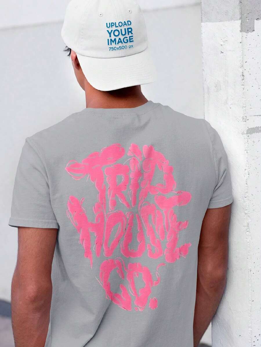 Men's T-Shirt 100% Cotton Premium Trid House Streetwear Shirt - Xám - Xem 1