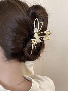 1 件优质天使金属发夹，大爪发饰，时尚 - 彩色 - 查看 3