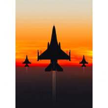 1 tấm áp phích hành tinh máy bay phản lực tranh vải in HD hiện đại nghệ thuật treo tường hình ảnh cho phòng khách trang trí nhà không có khung - Nhiều màu - Xem 42