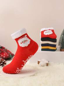 10 Pares De Calcetines Navideños De Dibujos Animados Para Mujer, Calcetines de navidad de dibujos animados, Calcetín de Navidad, - Multicolor - Ver 5