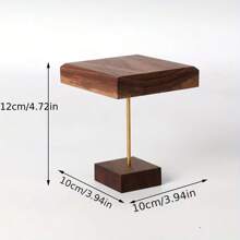 Holz Armband Kette Schmuckorganizer Schreibtisch Kosmetikhalter Spielzeugmodell Regal Puppe Parfümständer Nussbaum