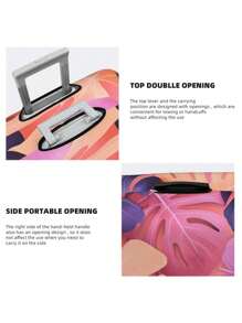 定制照片行李箱套和标签、个性化宠物照片徽标行李箱套、定制行李箱包装行李箱保护套、蜜月礼物 - 彩色 - 查看 5