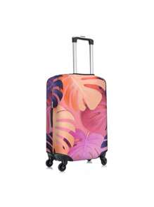 定制照片行李箱套和标签、个性化宠物照片徽标行李箱套、定制行李箱包装行李箱保护套、蜜月礼物 - 彩色 - 查看 4