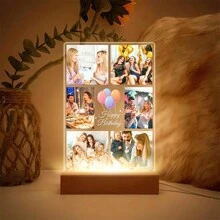 Personalized Birthday Gifts For Women & Men, Custom Picture Collage Frames With Night Light, Custom Acrylic Plaque With Photos, Personalized Picture Gifts For Women Graduation - Multicolor - View 2