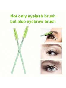 1 Set Disposable Eyelash Extension Brushes - 10/50/100pcs, Professional Makeup Tools For Mascara And Eyebrow Grooming, Salon And Home Use - Multicolor - View 9